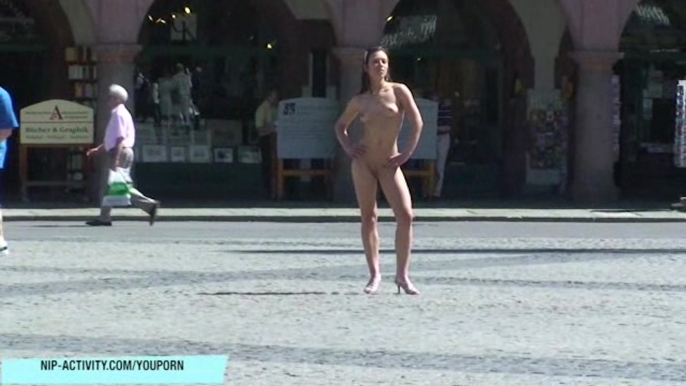 German Public - German Stunner July Nude On Public Streets (05:34) - LetMeJerk